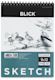 Blick Studio Sketch Pad-9" x 12" 100 Sheets. Front of pad, wirebound at top.