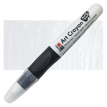 Open in modal - Marabu Art Crayon - White 070 crayon and swatch