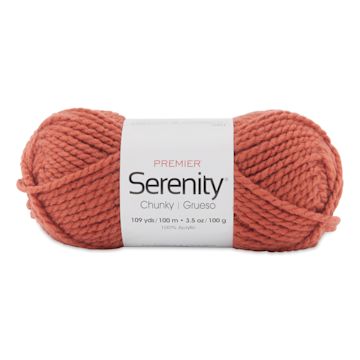 Open in modal - Premier Yarn Serenity Chunky Solids Yarn - Copper, 109 yds
