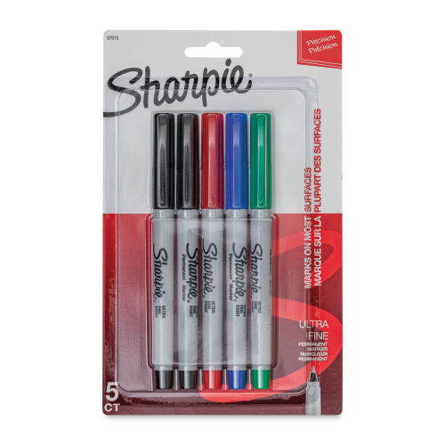 SHARPIE Color Burst Permanent Markers, Ultra-Fine Point, Red