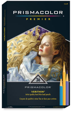 Prismacolor Verithin Pencils - Set of 36, 3D view of packaging 