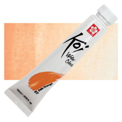 Sakura Koi Watercolor - Pale Orange, 12 ml, Tube with Swatch