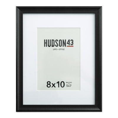 Hudson 43 Traditional Frames - Black, 8" x 10", Easel Back (Front of frame)