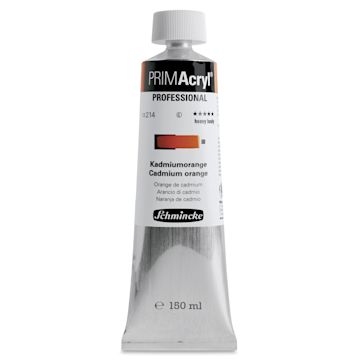 Open in modal - Schmincke Primacryl Professional Acrylic Paint - Cadmium Orange, 150 ml Tube