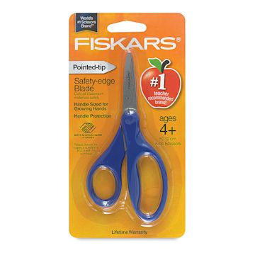 Open in modal - Fiskars Scissors - 5'', Pointed, Blue, In Package