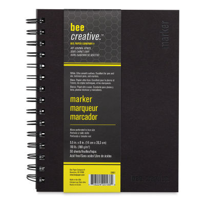 Bee Creative Marker Book - Front cover of book with label
