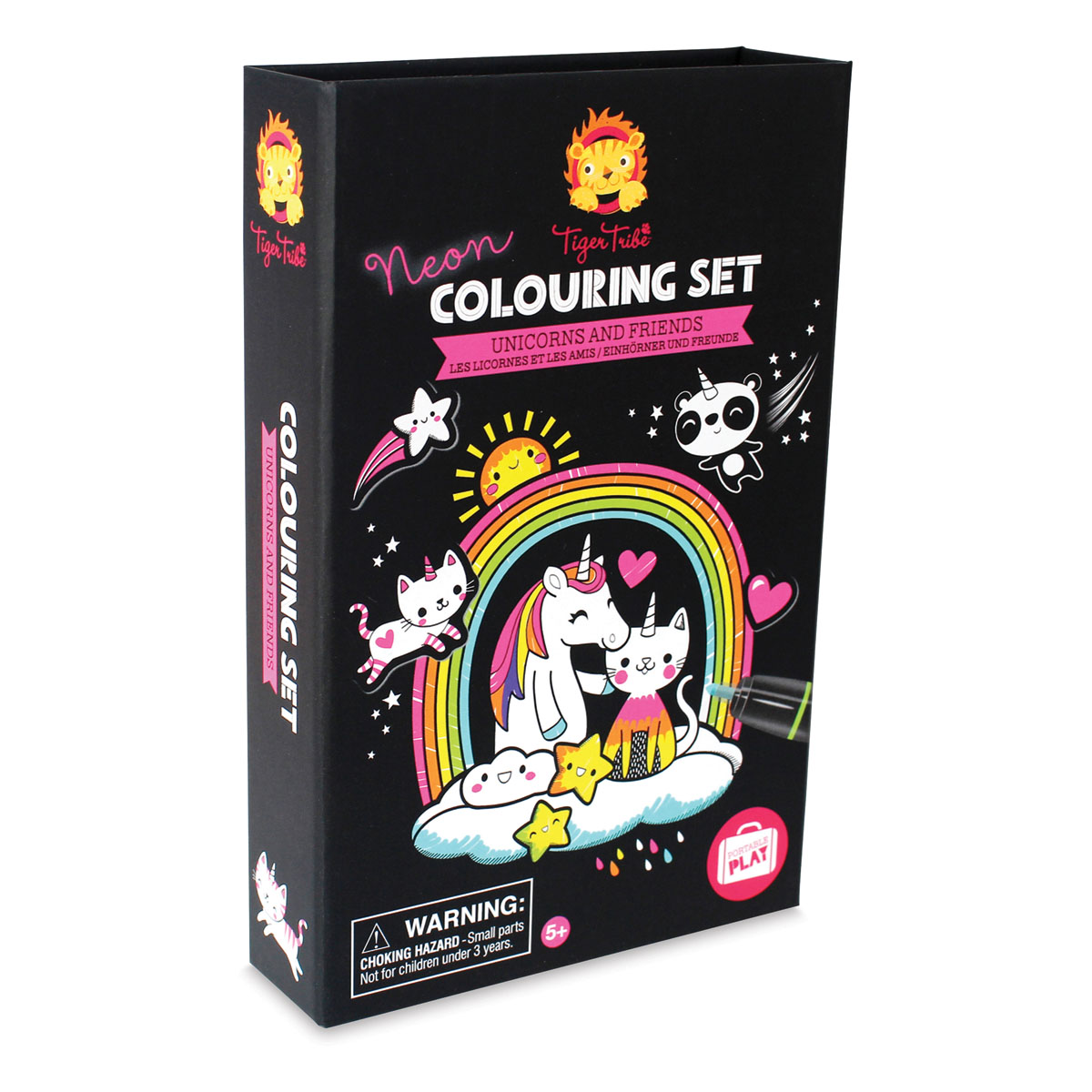 Tiger Tribe Unicorn and Friends Neon Coloring Set