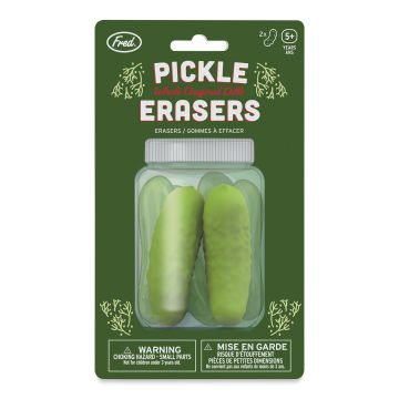 Fred Pickle Erasers, in packaging