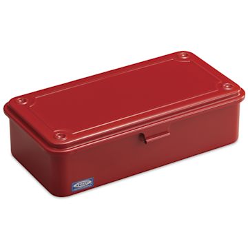 Open in modal - Toyo Stackable Storage Box T-190 - Red, 8" x 4" x 2"
