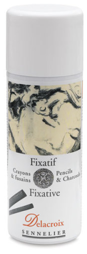 Sennelier Delacroix Spray Fixative for Pencils and Charcoals - 400 ml (13 oz)