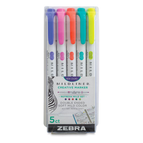 Zebra Mildliner Double Ended Creative Markers - Refresh Colors