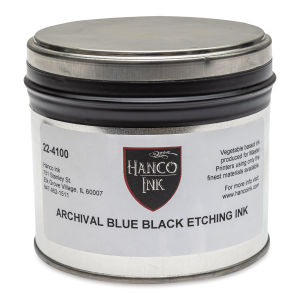 Hanco Oil Based Etching Ink - 1 lb, Blue Black