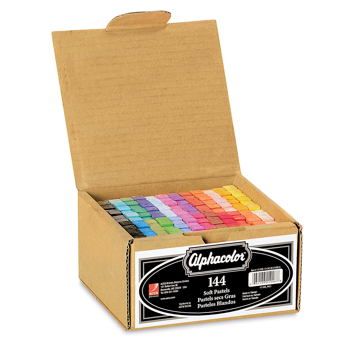 Alphacolor Soft Pastels - Basic Colors, Box of 144 | BLICK Art