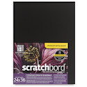 Ampersand Claybord Scratchbord - 24" x 36", 1/8" Thick, Black