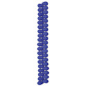 John Bead Czech Glass Preciosa Velvet Bead Strand - Drops, Blue, 6 mm x 9 mm