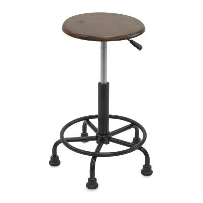Studio Designs Retro Stool, fully extended showing height adjusting lever and base