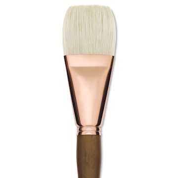 Open in modal - Princeton Best Natural Bristle Brush - Flat, Long Handle, Size 24
