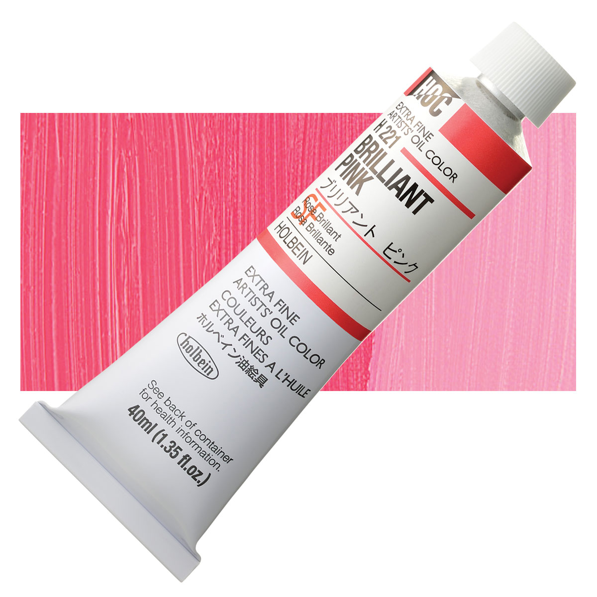 brilliant pink oil paint