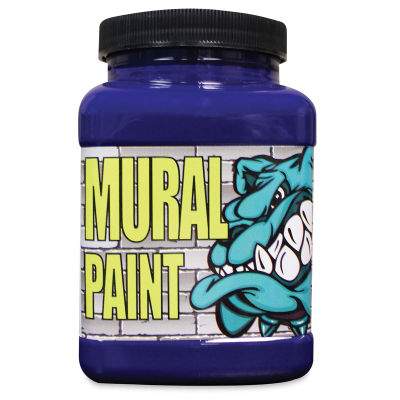 Chroma Acrylic Mural Paint - Front of 16 oz Jar of Acid color paint