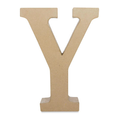 DecoPatch Paper Mache Funny Letter - Y, Uppercase, 8-1/2" W x 12" H x 2" D