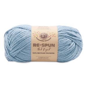 Lion Brand Re-Spun Thick and Quick Yarn - Faded Denim, 223 yards
