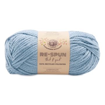 Open in modal - Lion Brand Re-Spun Thick & Quick Yarn - Faded Denim, 223 yds