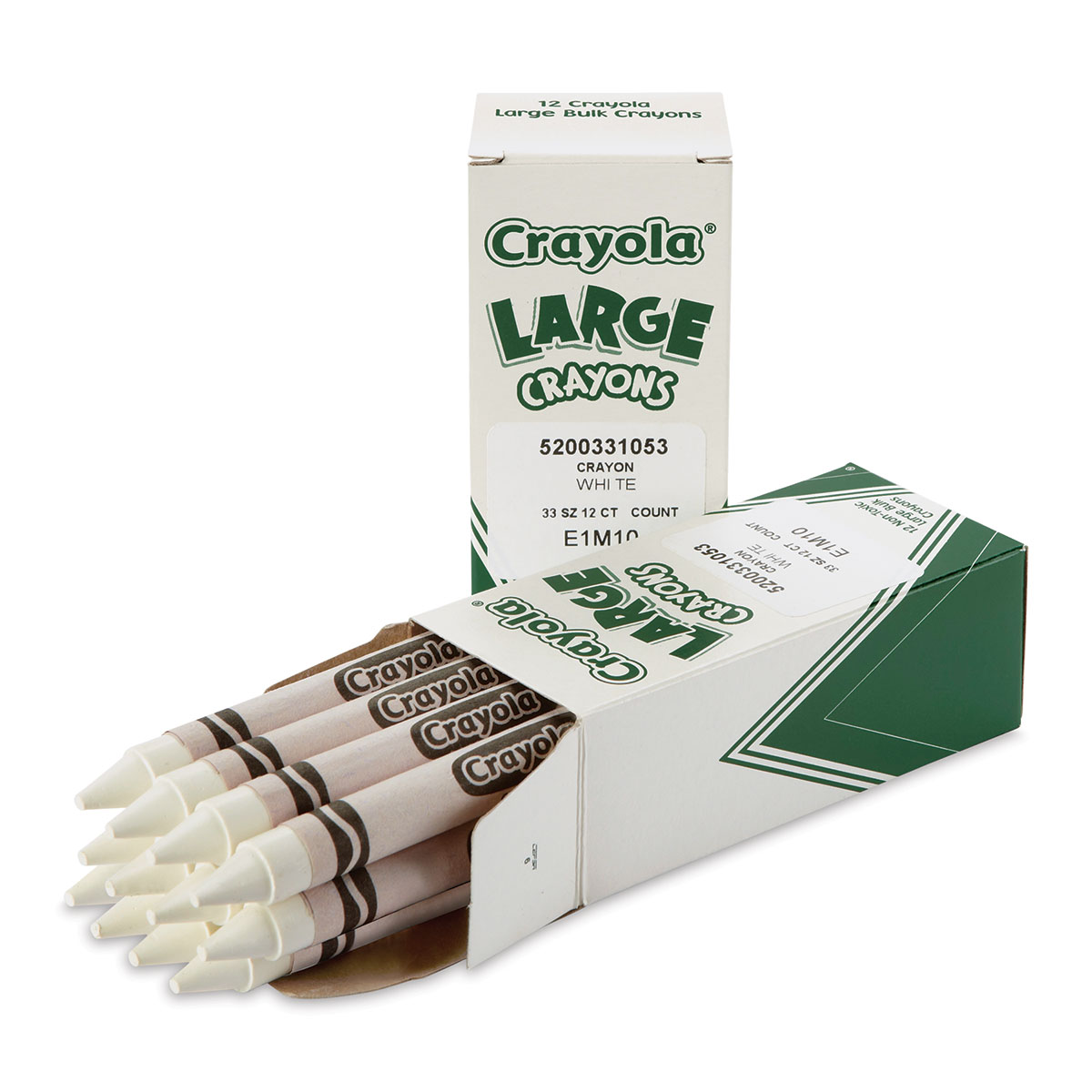 Bulk Crayons, White, 12/box | Bundle of 2 Boxes