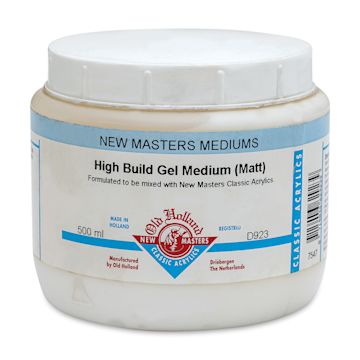 Open in modal - Old Holland New Masters High Build Gel Medium - Matte, 500 ml jar
