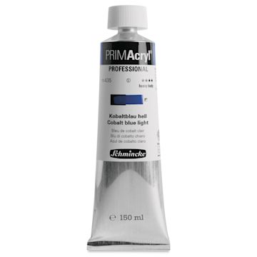 Open in modal - Schmincke Primacryl Professional Acrylic Paint - Cobalt Blue Light, 150 ml Tube
