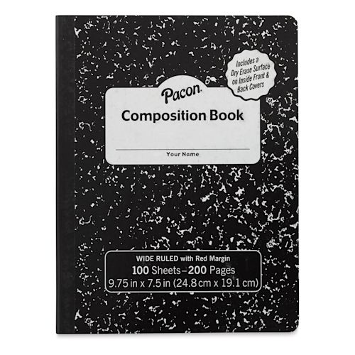 Pacon Composition Books with Dry Erase Surfaces BLICK Art Materials