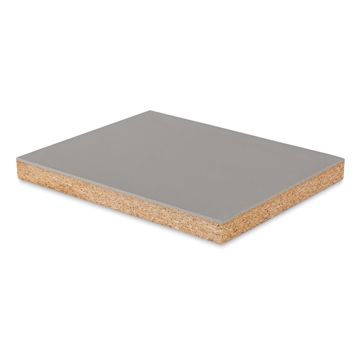 Open in modal - Blick Battleship Gray Linoleum - Block, 8" x 10", Mounted