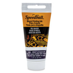 Speedball Oil Base Block Printing Ink - Violet, 1.25 oz