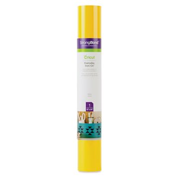 Open in modal - Cricut Everyday Iron-On Vinyl - Yellow, 12" x 24"