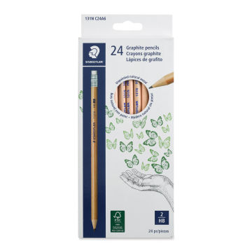 Staedtler Natural Wood Graphite Pencils - Set of 24