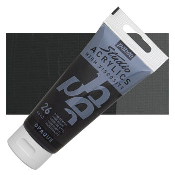 Pebeo High Viscosity Acrylics - Mars Black, 100 ml tube