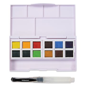 Open in modal - Derwent Inktense Paint Pan - Palette 01 Set of 12