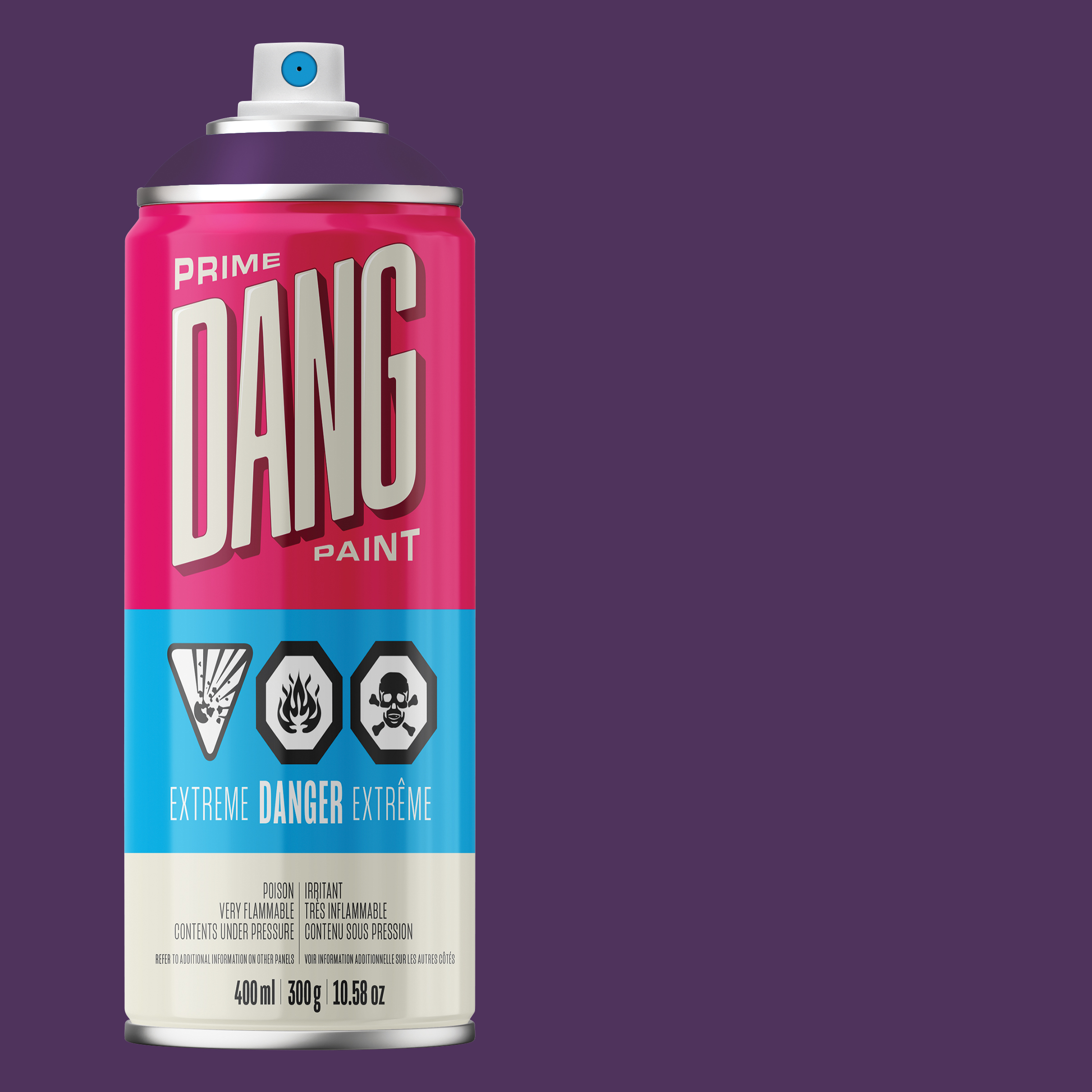 Dang Prime Spray Paint - Royal Purple, 400 ml | BLICK Art Materials