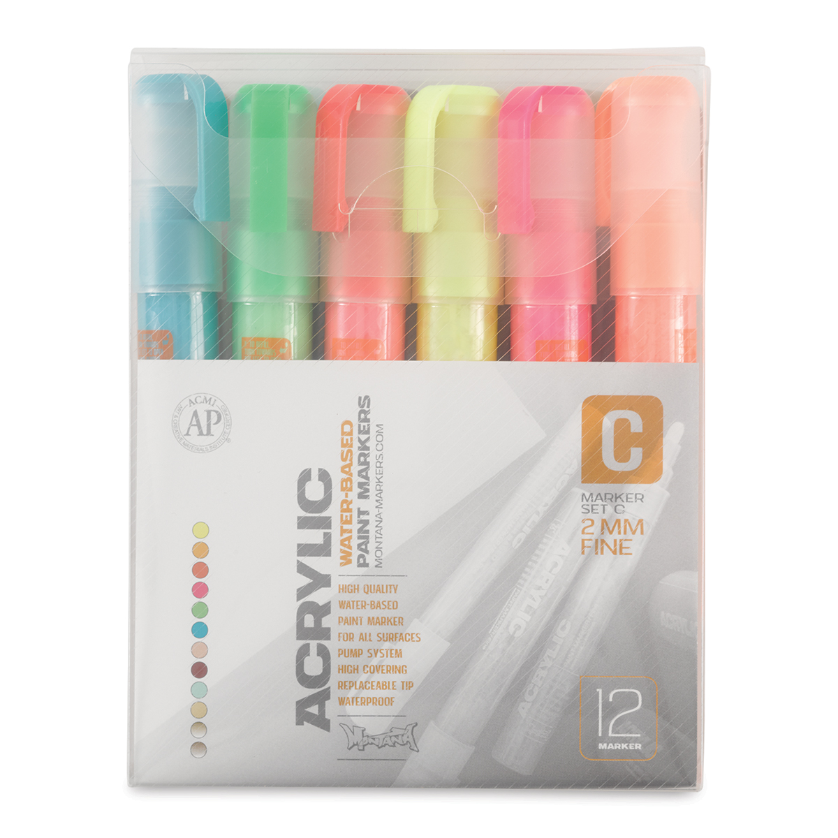 Montana Cans Acrylic Markers 6-Pack Assorted Paint Pen/Marker in the  Writing Utensils department at