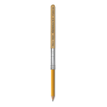 General's The Miser Pencil Extender - shown holding a standard yellow pencil