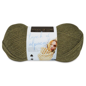 Lion Brand Touch of Alpaca Yarn - Olive