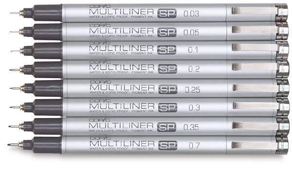Copic Multiliner SP Pens and Set BLICK Art Materials