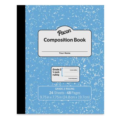 Pacon Primary Composition Notebooks - Front of Blue Grade 2 Notebook