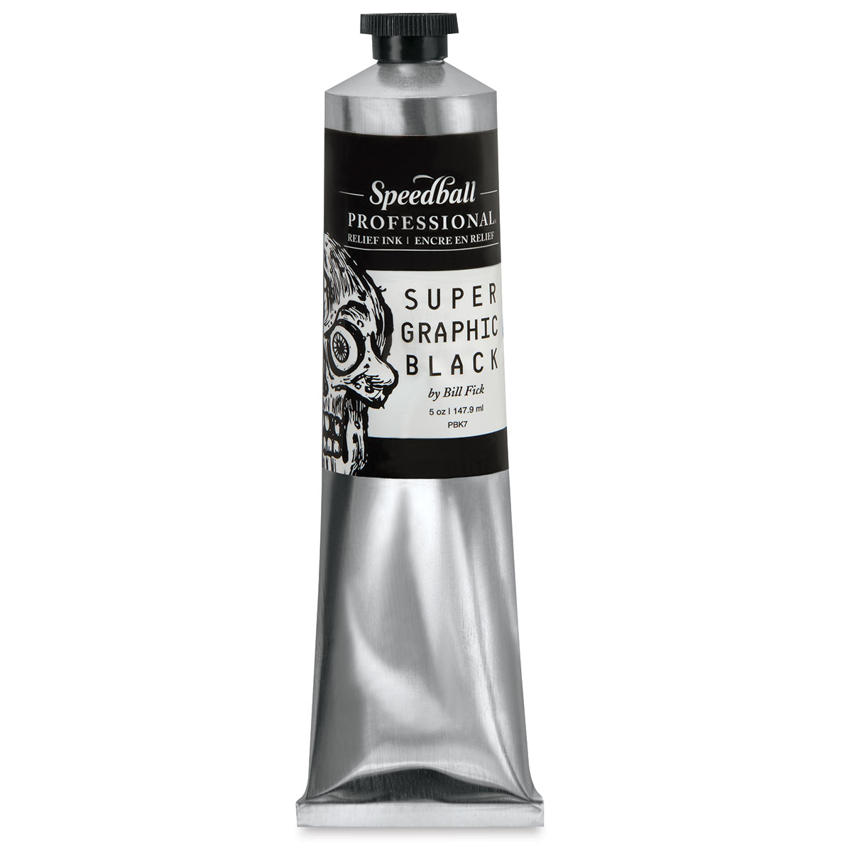 Speedball Professional Relief Ink - Supergraphic Black, 5 oz, Tube