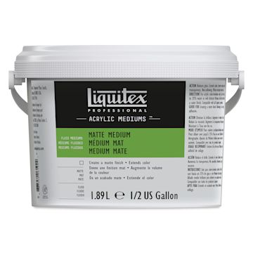 Open in modal - Liquitex Fluids Acrylic Medium - Matte, 1.89 L