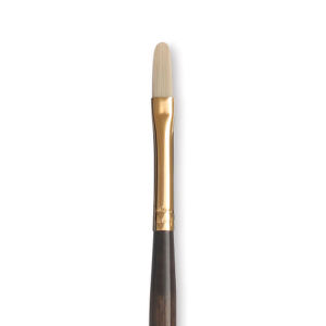 Princeton Series 6300 Dakota Synthetic Bristle Brush - Filbert, Long Handle, Size 2