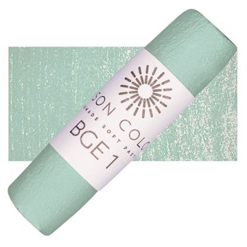 Open in modal - Unison Handmade Pastel - Blue Green Earth 1 pastel and swatch