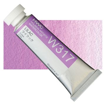 Open in modal - Holbein Artists' Watercolor - Lilac, 15 ml tube and swatch