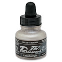 Daler-Rowney FW Acrylic Pearlescent Liquid Acrylic Artist's Ink - oz, White Pearl
