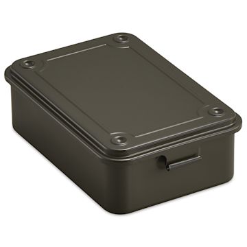 Open in modal - Toyo Stackable Storage Box T-150 - Military Green, 6" x 4" x 2"