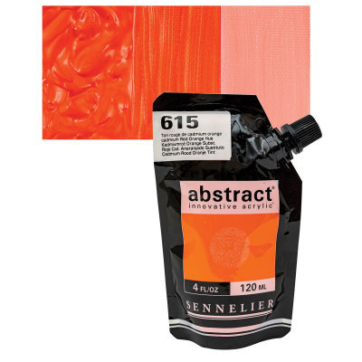 Sennelier Abstract Acrylic - Cadmium Red Orange Hue, 120 ml pouch
